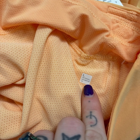 NWT Lululemon Fast and Free High-Rise Classic-Fit Split Short 3" (Rock Melon) L - Picture 3 of 8